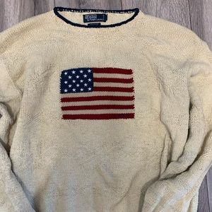 Vintage Polo Ralph snow flake flag